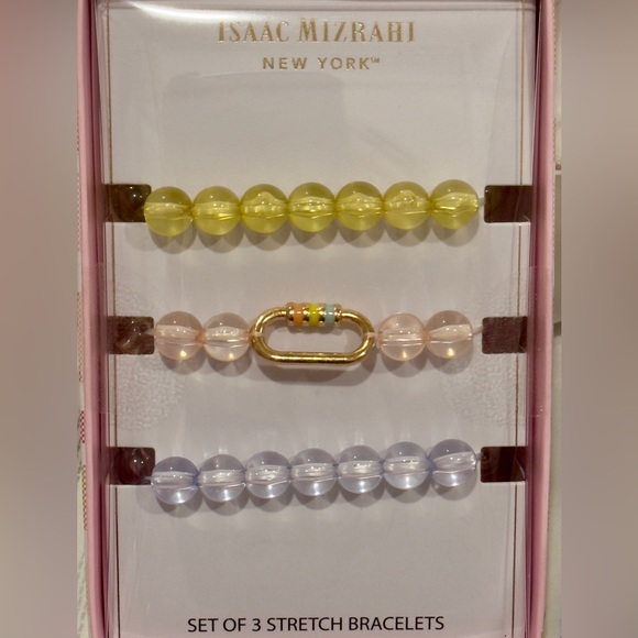 Isaac Mizrahi Set of 3 Stretch Bracelet in Box - Picture 4 of 6